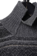 画像をギャラリービューアに読み込む, ISABEL BENENATO High-Neck Jacquard Sweater in Yak  (GRAPHITE)