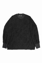 Load image into Gallery viewer, A.F ARTEFACT DOLMAN TOPS / DAMAGE PILE &amp; PLATING KNIT JERSEY (BLACK)