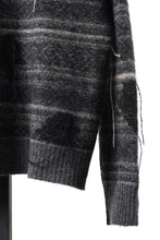 画像をギャラリービューアに読み込む, ISABEL BENENATO High-Neck Jacquard Sweater in Yak  (GRAPHITE)