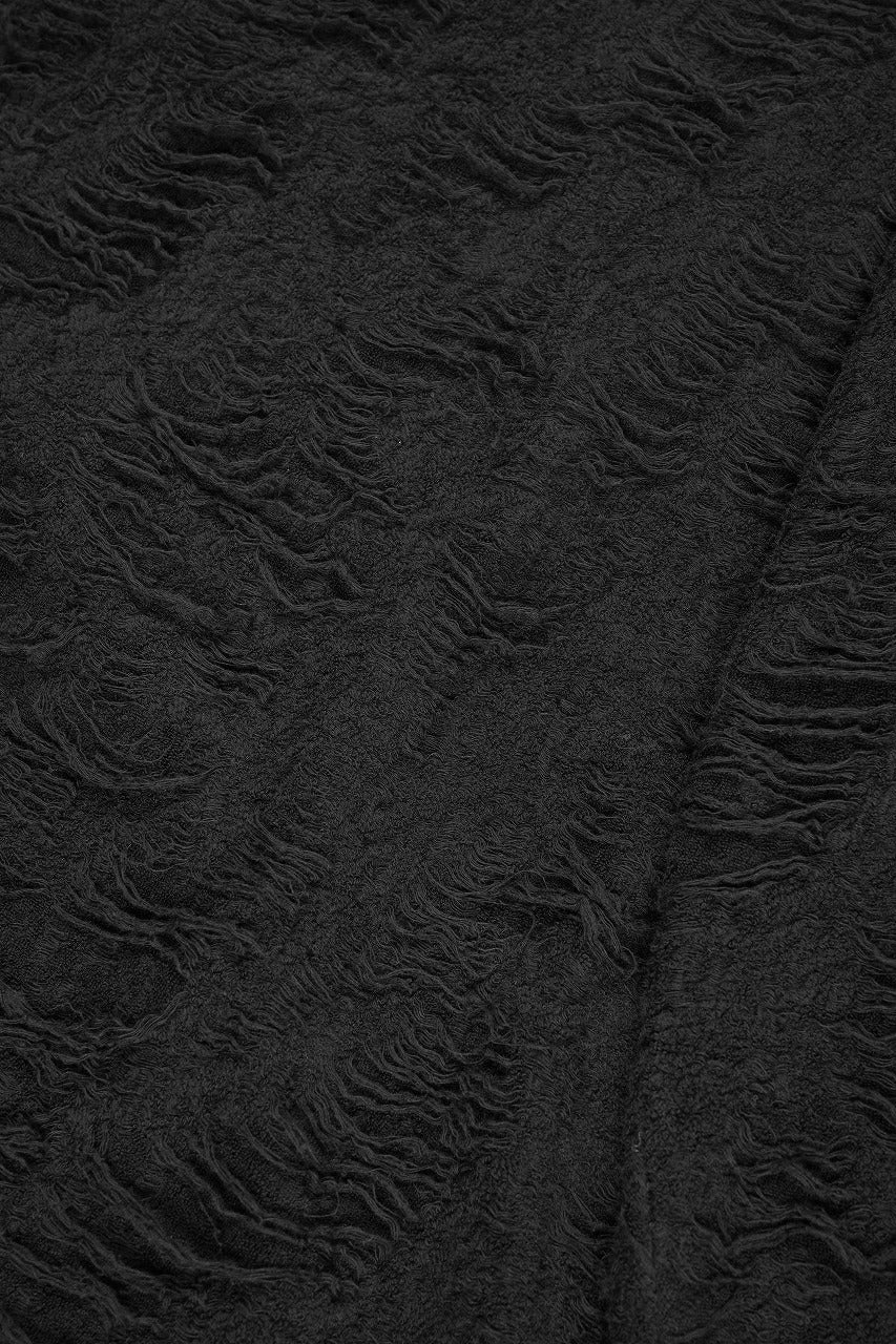 Load image into Gallery viewer, A.F ARTEFACT DOLMAN TOPS / DAMAGE PILE &amp; PLATING KNIT JERSEY (BLACK)