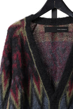 画像をギャラリービューアに読み込む, ISABEL BENENATO Geometric Gauzed Mohair Cardigan (PETROLEUM)