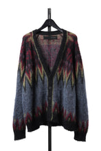 画像をギャラリービューアに読み込む, ISABEL BENENATO Geometric Gauzed Mohair Cardigan (PETROLEUM)