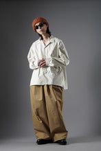 Load image into Gallery viewer, F/CE. RECYCLE OPEN COLLAR SHIRT (IVORY STRIPE)
