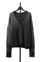 画像をギャラリービューアに読み込む, ISABEL BENENATO Yak Cardigan with Shaded Jacquard in Two Colours (GRAPHITE)