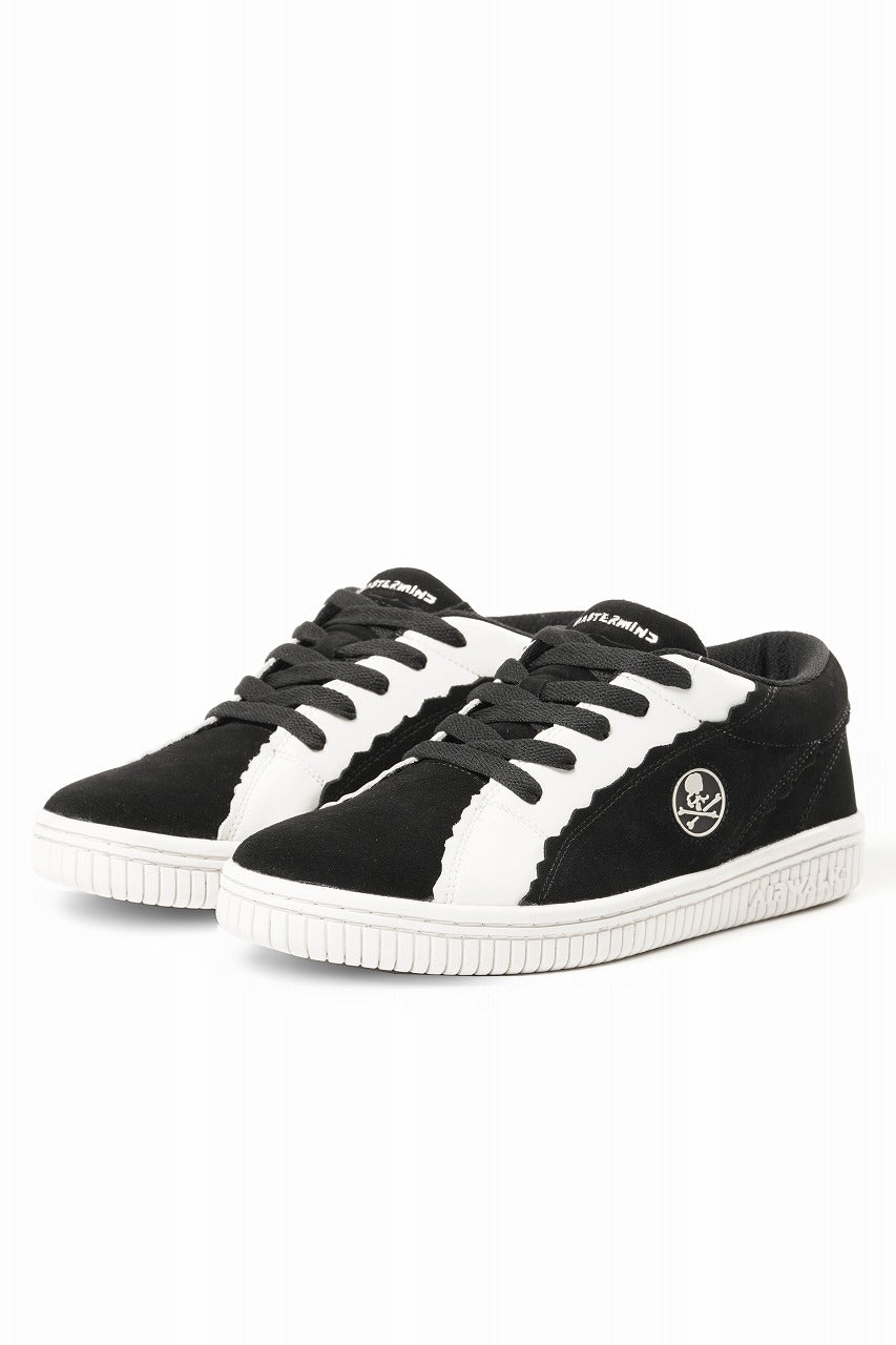 白黒メカ mastermind JAPAN x AIRWALK LOW CUT SNEAKER (BLACK x WHITE)の