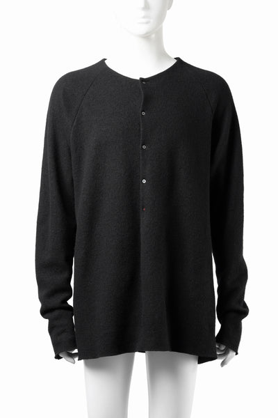 m.a+ henley raglan long sleeve medium fit knit tops / NT261D / NWA (BLACK)
