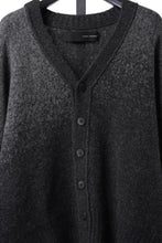 画像をギャラリービューアに読み込む, ISABEL BENENATO Yak Cardigan with Shaded Jacquard in Two Colours (GRAPHITE)