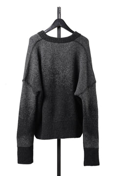 画像をギャラリービューアに読み込む, ISABEL BENENATO Yak Cardigan with Shaded Jacquard in Two Colours (GRAPHITE)