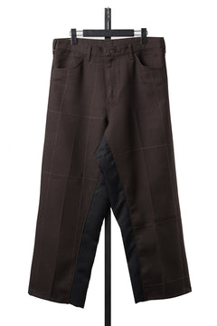 画像をギャラリービューアに読み込む, CHANGES REMAKE CUSTOM STITCH TROUSERS (BROWN)