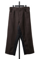 CHANGES REMAKE CUSTOM STITCH TROUSERS (BROWN)