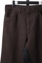 画像をギャラリービューアに読み込む, CHANGES REMAKE CUSTOM STITCH TROUSERS (BROWN)