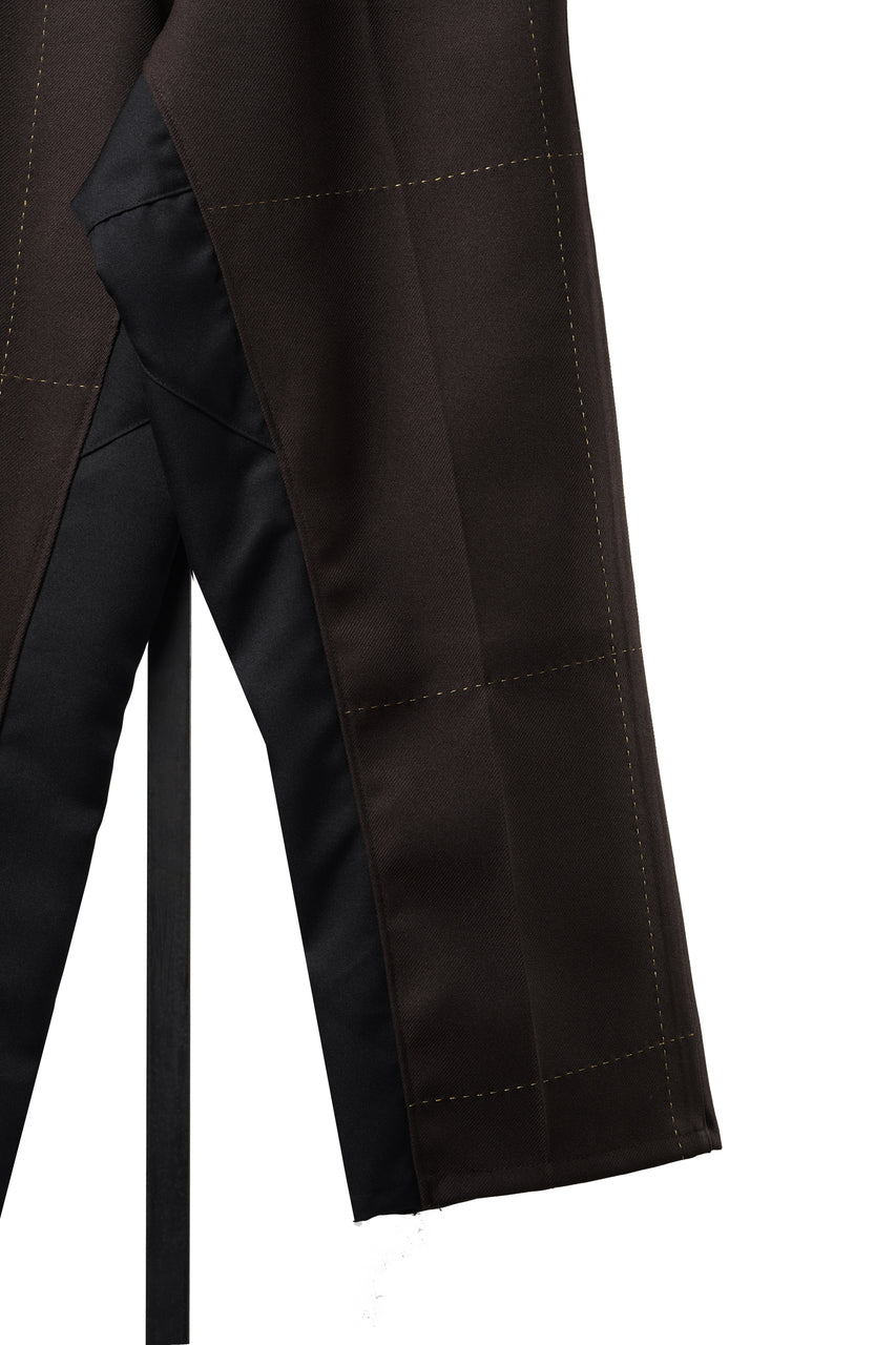 画像をギャラリービューアに読み込む, CHANGES REMAKE CUSTOM STITCH TROUSERS (BROWN)