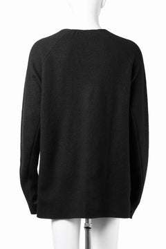 画像をギャラリービューアに読み込む, m.a+ henley raglan long sleeve medium fit knit tops / NT261D / NWA (BLACK)