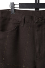 画像をギャラリービューアに読み込む, CHANGES REMAKE CUSTOM STITCH TROUSERS (BROWN)
