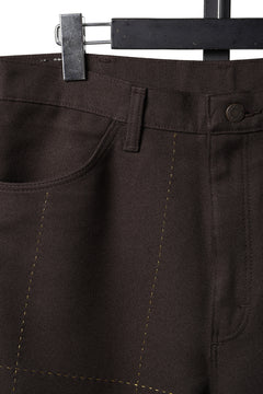 画像をギャラリービューアに読み込む, CHANGES REMAKE CUSTOM STITCH TROUSERS (BROWN)