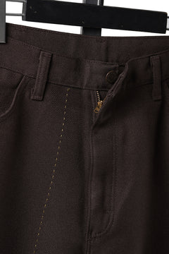 画像をギャラリービューアに読み込む, CHANGES REMAKE CUSTOM STITCH TROUSERS (BROWN)