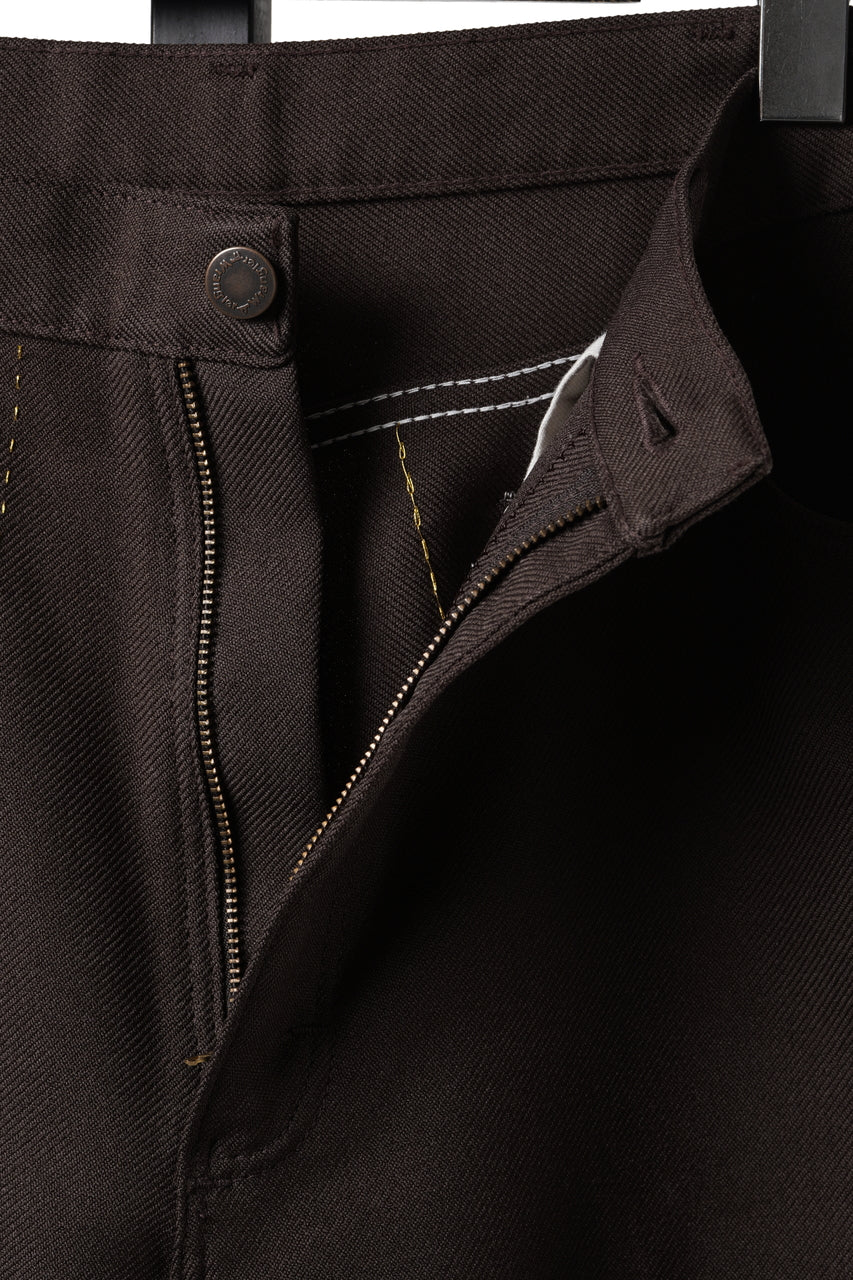 画像をギャラリービューアに読み込む, CHANGES REMAKE CUSTOM STITCH TROUSERS (BROWN)