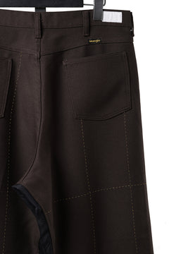 画像をギャラリービューアに読み込む, CHANGES REMAKE CUSTOM STITCH TROUSERS (BROWN)