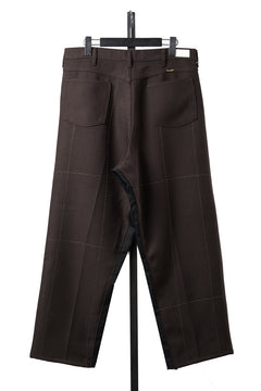 画像をギャラリービューアに読み込む, CHANGES REMAKE CUSTOM STITCH TROUSERS (BROWN)