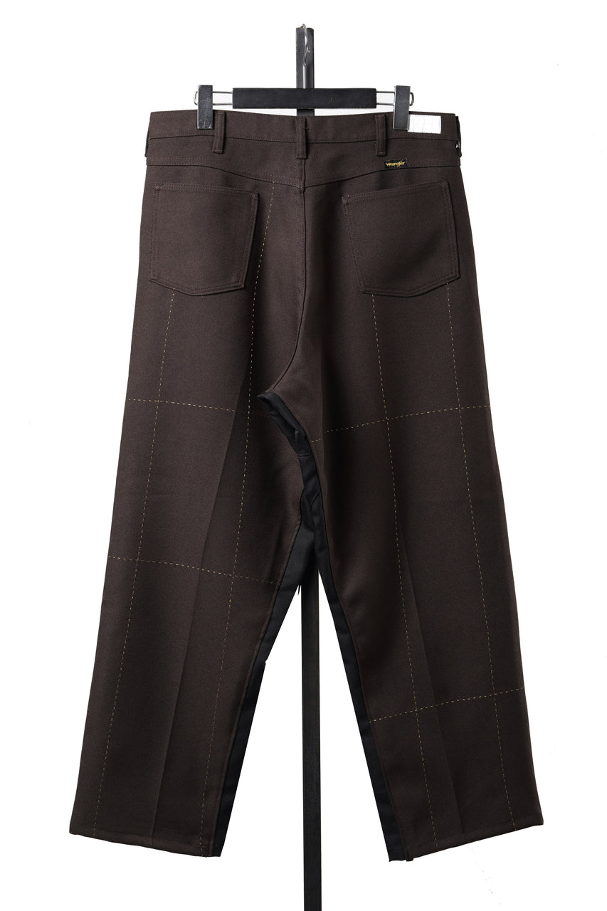 画像をギャラリービューアに読み込む, CHANGES REMAKE CUSTOM STITCH TROUSERS (BROWN)