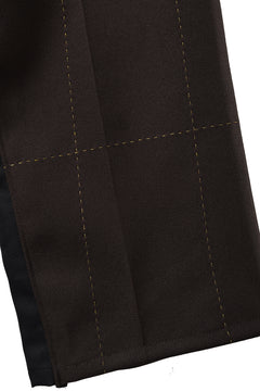 画像をギャラリービューアに読み込む, CHANGES REMAKE CUSTOM STITCH TROUSERS (BROWN)