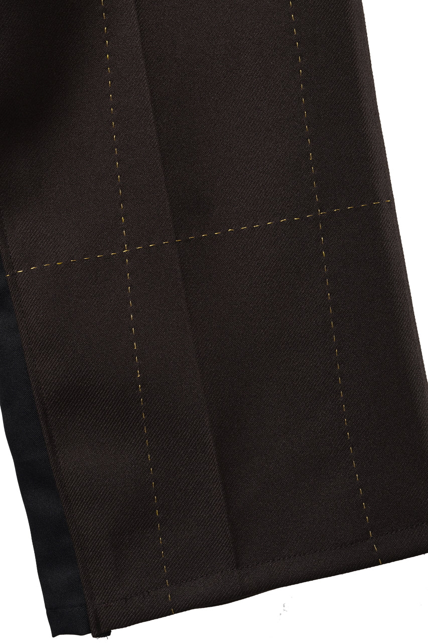 画像をギャラリービューアに読み込む, CHANGES REMAKE CUSTOM STITCH TROUSERS (BROWN)