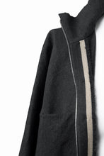画像をギャラリービューアに読み込む, m.a+ exclusive zipped tall collar shirt jacket / H252DZ/P / LWV (BLACK)