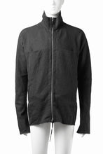 画像をギャラリービューアに読み込む, m.a+ exclusive zipped tall collar shirt jacket / H252DZ/P / LWV (BLACK)