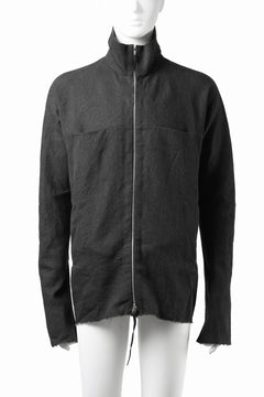 画像をギャラリービューアに読み込む, m.a+ exclusive zipped tall collar shirt jacket / H252DZ/P / LWV (BLACK)