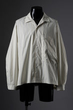 Load image into Gallery viewer, F/CE. RECYCLE OPEN COLLAR SHIRT (IVORY STRIPE)