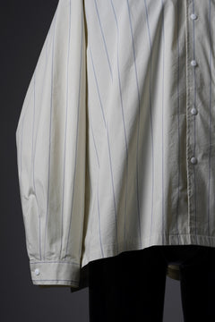 Load image into Gallery viewer, F/CE. RECYCLE OPEN COLLAR SHIRT (IVORY STRIPE)