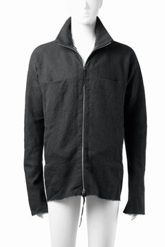 画像をギャラリービューアに読み込む, m.a+ exclusive zipped tall collar shirt jacket / H252DZ/P / LWV (BLACK)