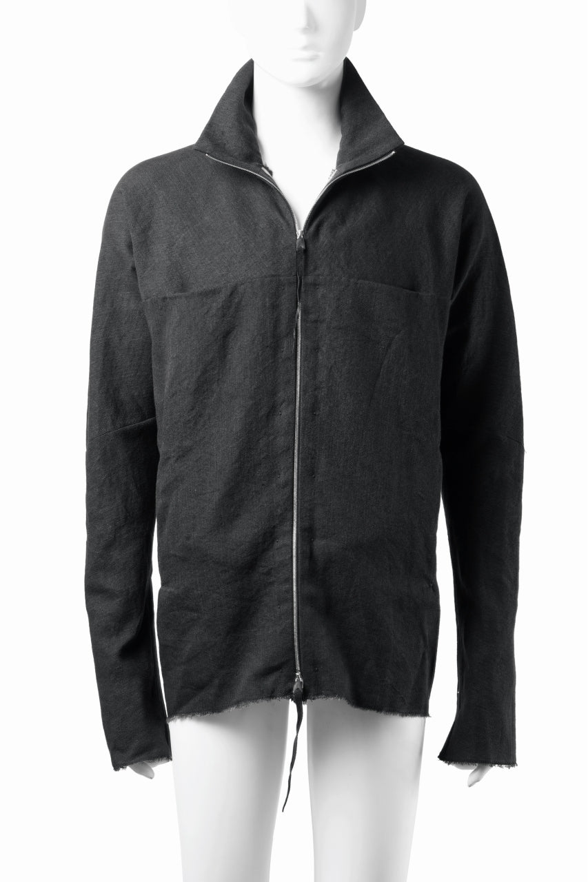 画像をギャラリービューアに読み込む, m.a+ exclusive zipped tall collar shirt jacket / H252DZ/P / LWV (BLACK)