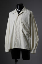 Load image into Gallery viewer, F/CE. RECYCLE OPEN COLLAR SHIRT (IVORY STRIPE)