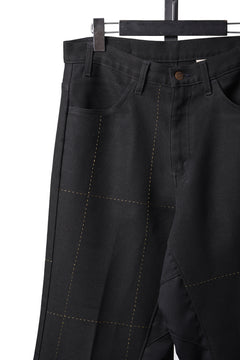 Load image into Gallery viewer, CHANGES REMAKE CUSTOM STITCH TROUSERS (BLACK #B)