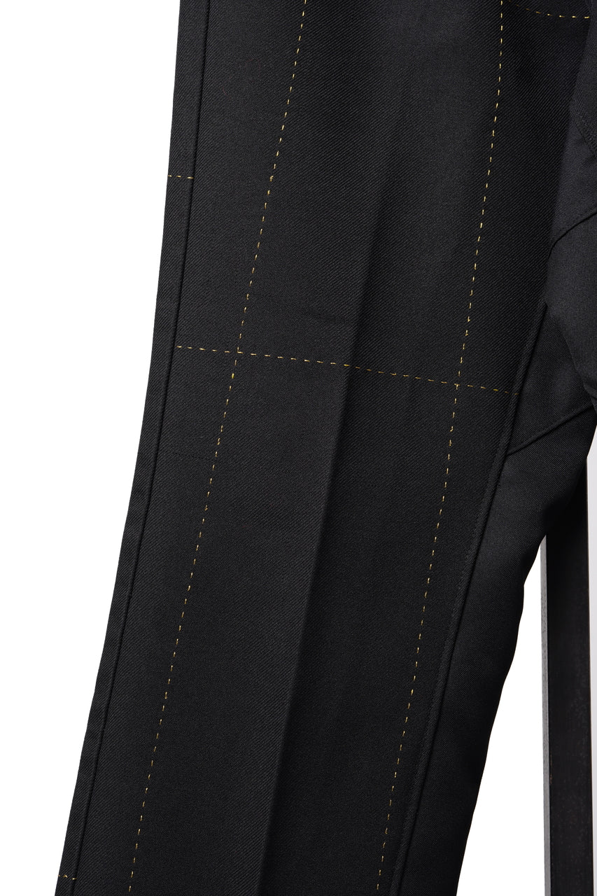 Load image into Gallery viewer, CHANGES REMAKE CUSTOM STITCH TROUSERS (BLACK #B)