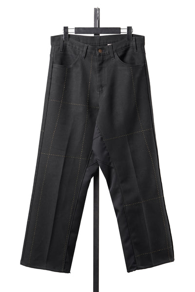 CHANGES REMAKE CUSTOM STITCH TROUSERS (BLACK #B)