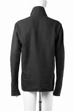 画像をギャラリービューアに読み込む, m.a+ exclusive zipped tall collar shirt jacket / H252DZ/P / LWV (BLACK)