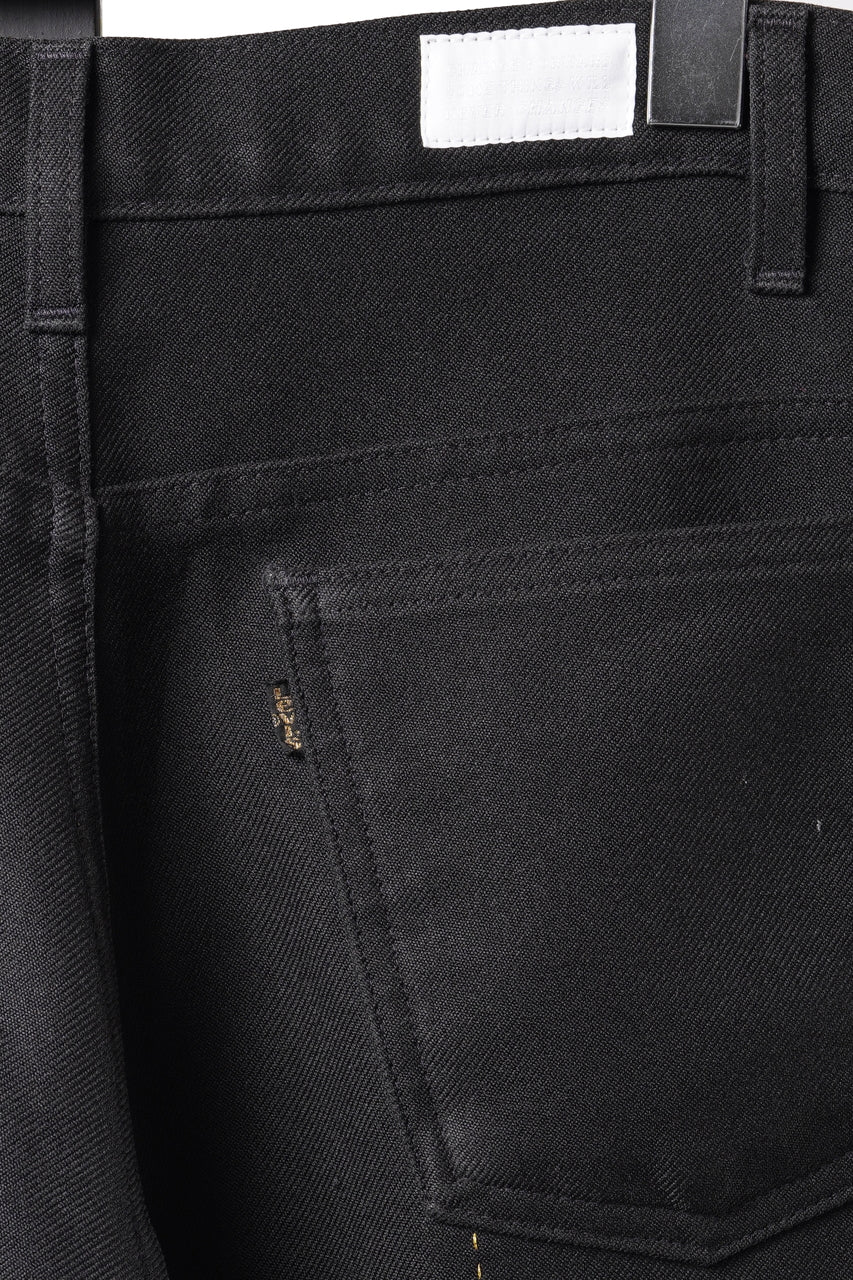 Load image into Gallery viewer, CHANGES REMAKE CUSTOM STITCH TROUSERS (BLACK #B)