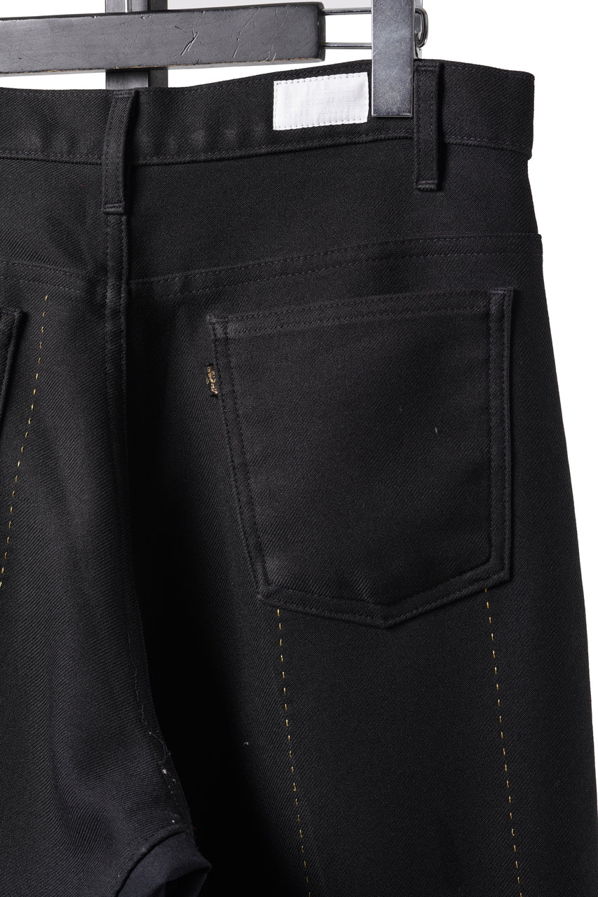 Load image into Gallery viewer, CHANGES REMAKE CUSTOM STITCH TROUSERS (BLACK #B)