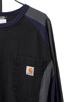 画像をギャラリービューアに読み込む, CHANGES VINTAGE REMAKE RAGLAN LONG SLEEVE &amp; HEM CODE TOP (MULTI #A)