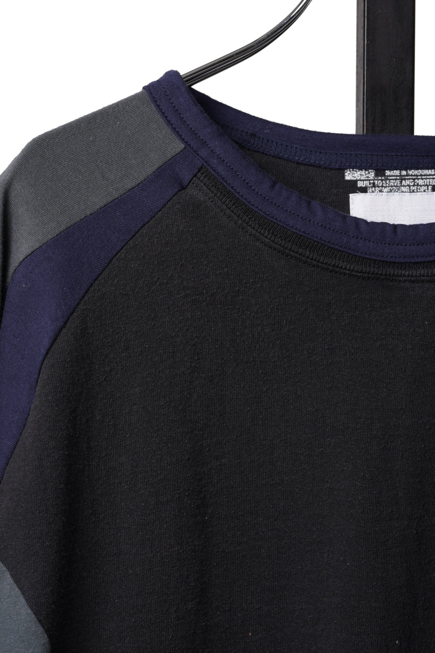 画像をギャラリービューアに読み込む, CHANGES VINTAGE REMAKE RAGLAN LONG SLEEVE &amp; HEM CODE TOP (MULTI #A)
