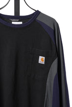 画像をギャラリービューアに読み込む, CHANGES VINTAGE REMAKE RAGLAN LONG SLEEVE &amp; HEM CODE TOP (MULTI #B)