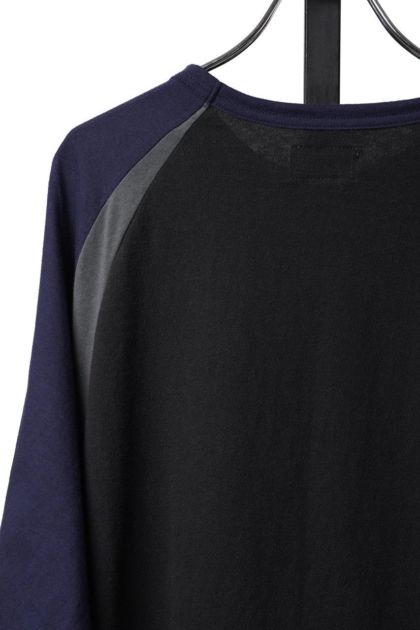 画像をギャラリービューアに読み込む, CHANGES VINTAGE REMAKE RAGLAN LONG SLEEVE &amp; HEM CODE TOP (MULTI #B)