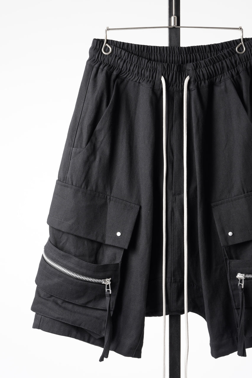 画像をギャラリービューアに読み込む, A.F ARTEFACT CARGO SHORTS / TWILL - COTTON &amp; HEMP (BLACK)