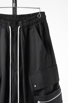 画像をギャラリービューアに読み込む, A.F ARTEFACT CARGO SHORTS / TWILL - COTTON &amp; HEMP (BLACK)