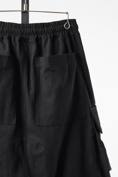画像をギャラリービューアに読み込む, A.F ARTEFACT CARGO SHORTS / TWILL - COTTON &amp; HEMP (BLACK)