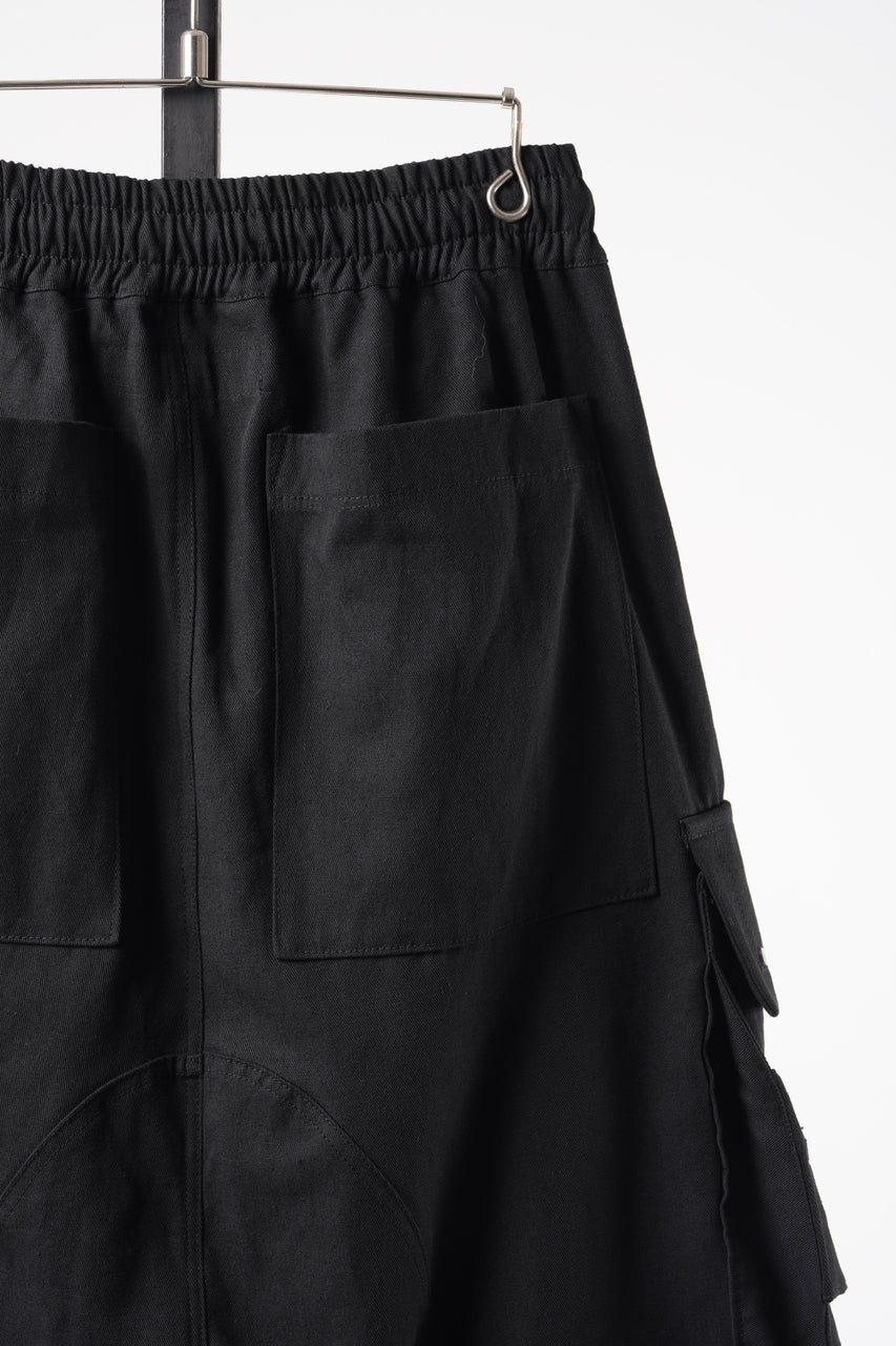 画像をギャラリービューアに読み込む, A.F ARTEFACT CARGO SHORTS / TWILL - COTTON &amp; HEMP (BLACK)