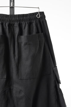 画像をギャラリービューアに読み込む, A.F ARTEFACT CARGO SHORTS / TWILL - COTTON &amp; HEMP (BLACK)