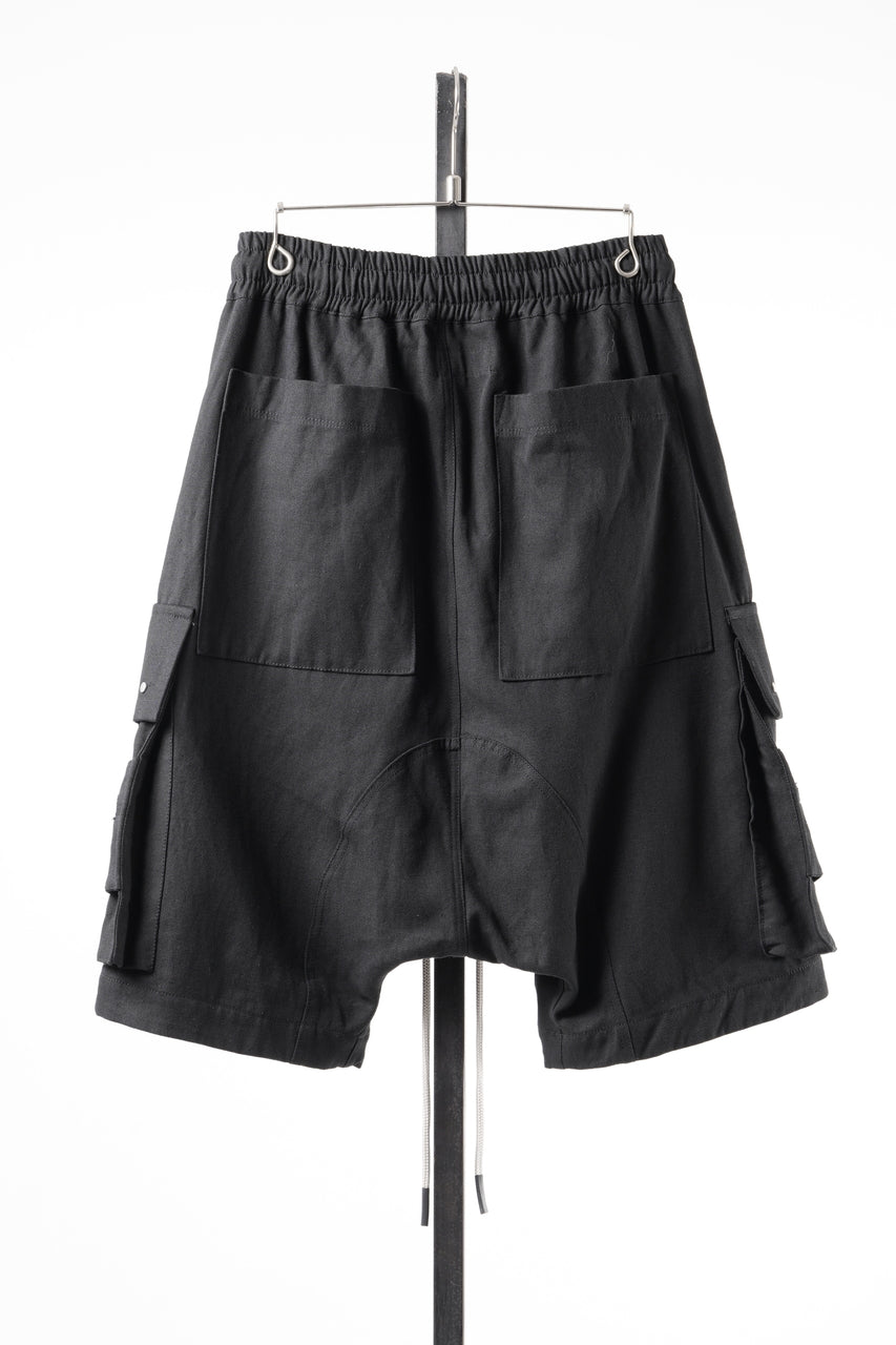 画像をギャラリービューアに読み込む, A.F ARTEFACT CARGO SHORTS / TWILL - COTTON &amp; HEMP (BLACK)